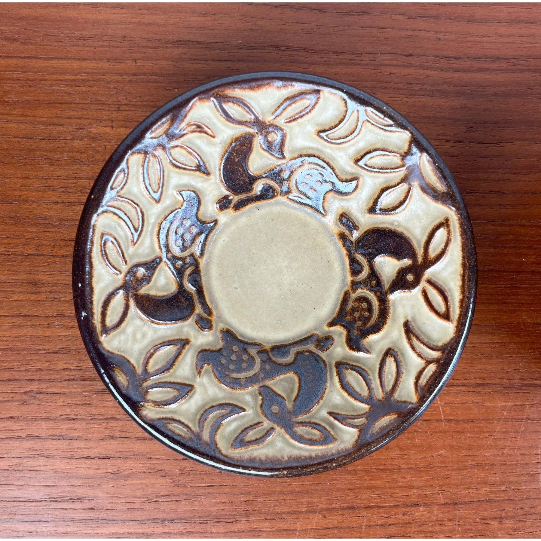 Juego de 3 cuencos y candelabro de cerámica de Michael Andersen Keramik, años 60 en venta 7