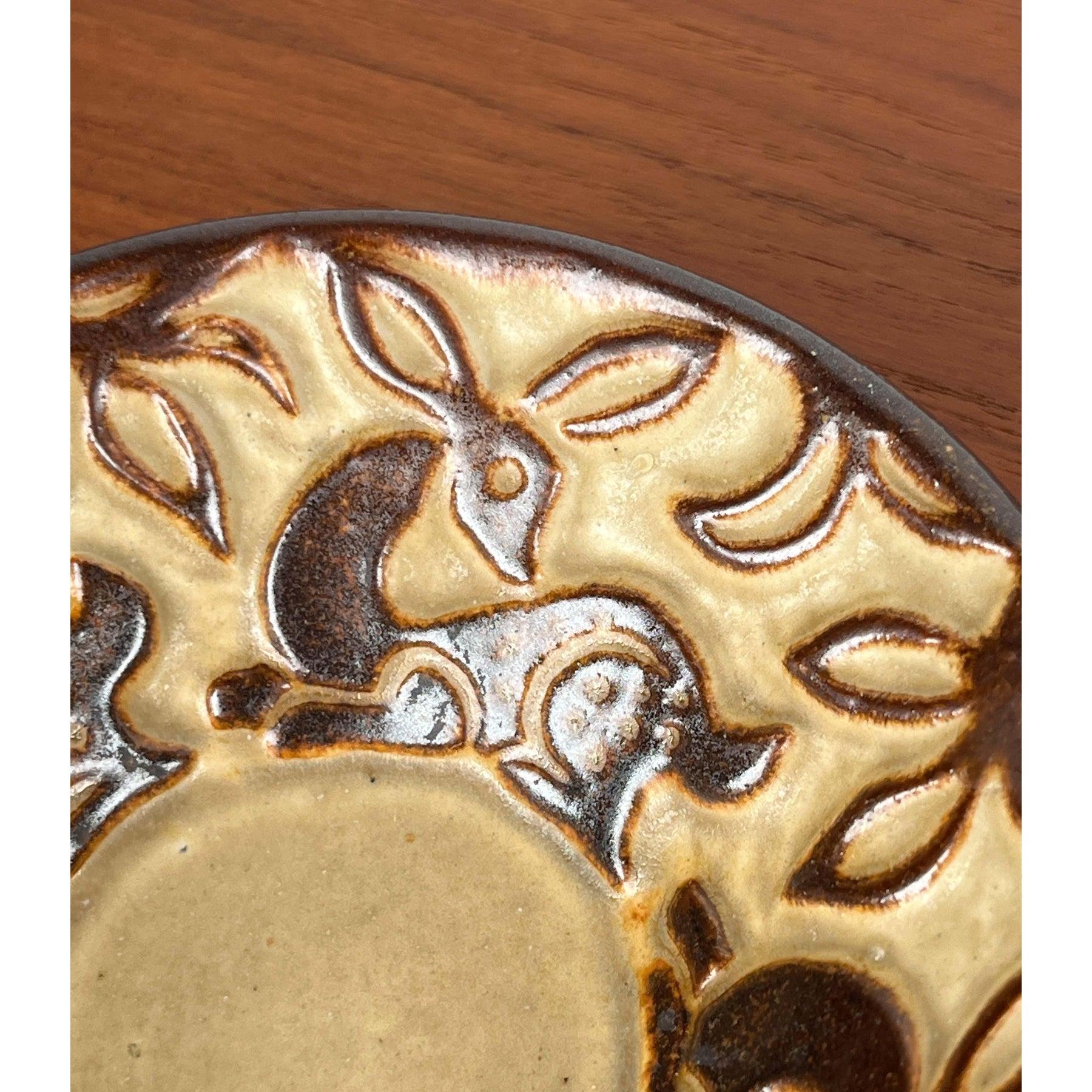 Juego de 3 cuencos y candelabro de cerámica de Michael Andersen Keramik, años 60 Danés en venta