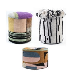 Set of 3 Poufs Charaktere Fred, Cuno and Hilma by Lyk Carpet