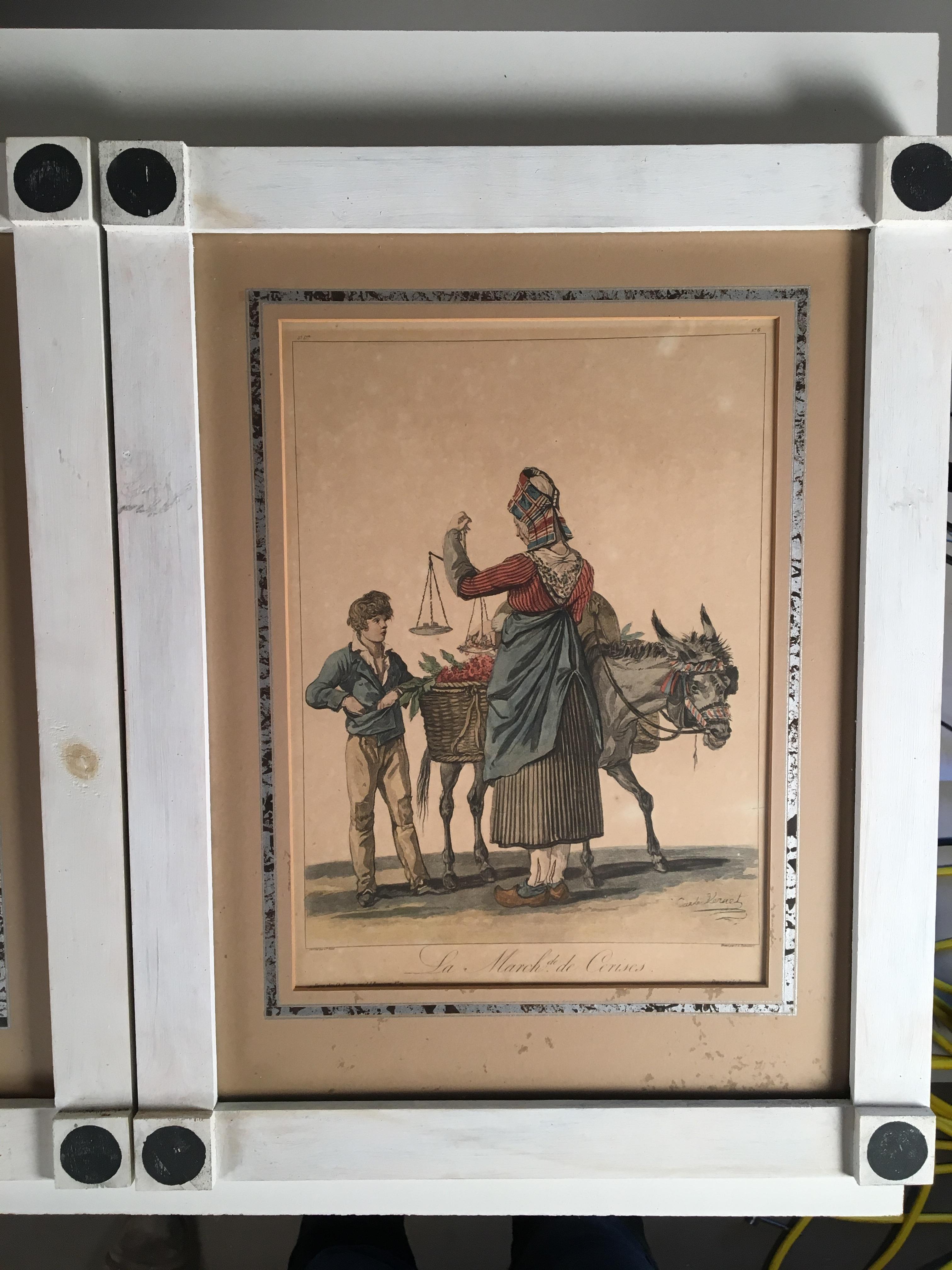Set of 3 Prints, Food Vendors, French, 19th Century In Good Condition In Doylestown, PA