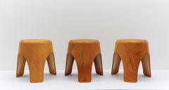 Set of 3 Prototype Elephant Stools attributed to Sori Yanagi, 1950s