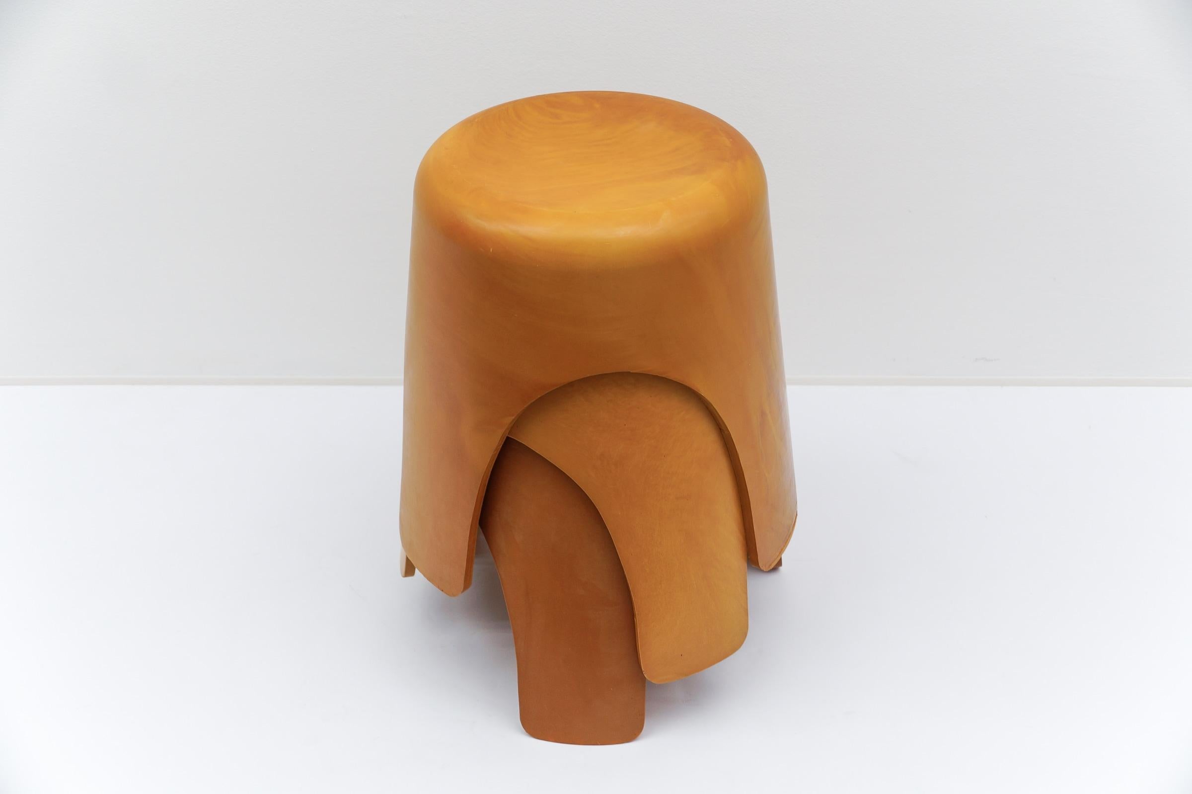 Metà XX secolo Set di 3 sgabelli prototipo Elefante attribuiti a Sori Yanagi, anni '50 in vendita