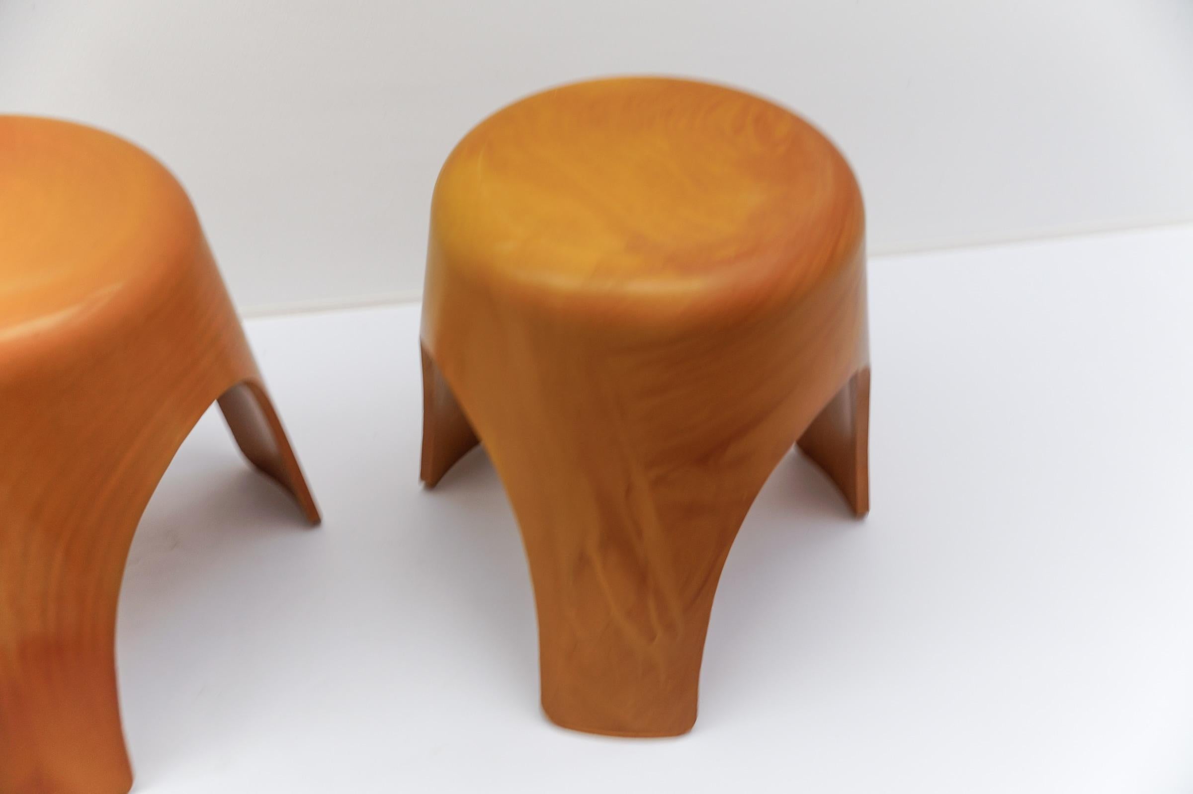 Set di 3 sgabelli prototipo Elefante attribuiti a Sori Yanagi, anni '50 in vendita 3