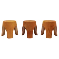 Set di 3 sgabelli prototipo Elefante attribuiti a Sori Yanagi, anni '50