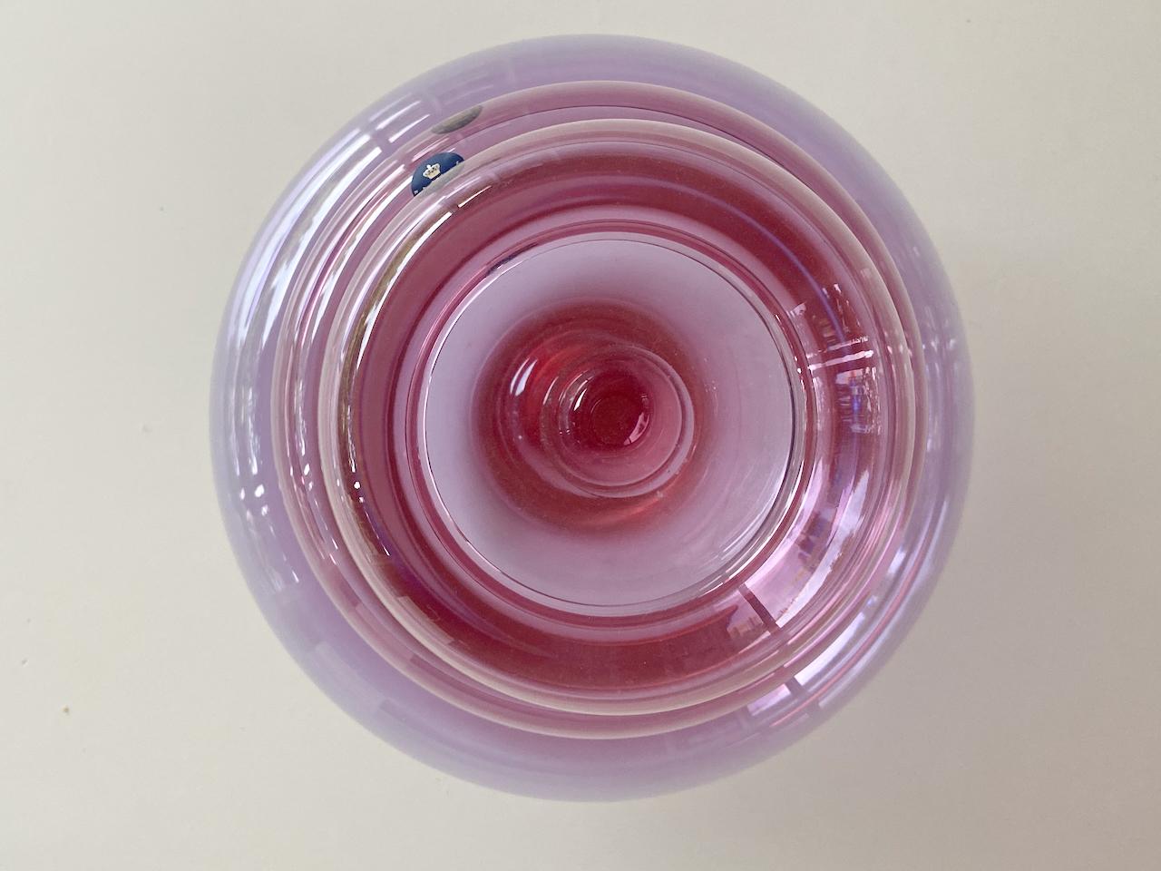 Danese Set di 3 ciotole in vetro viola Royal Copenhagen Provence by Per Lütken Denmark in vendita