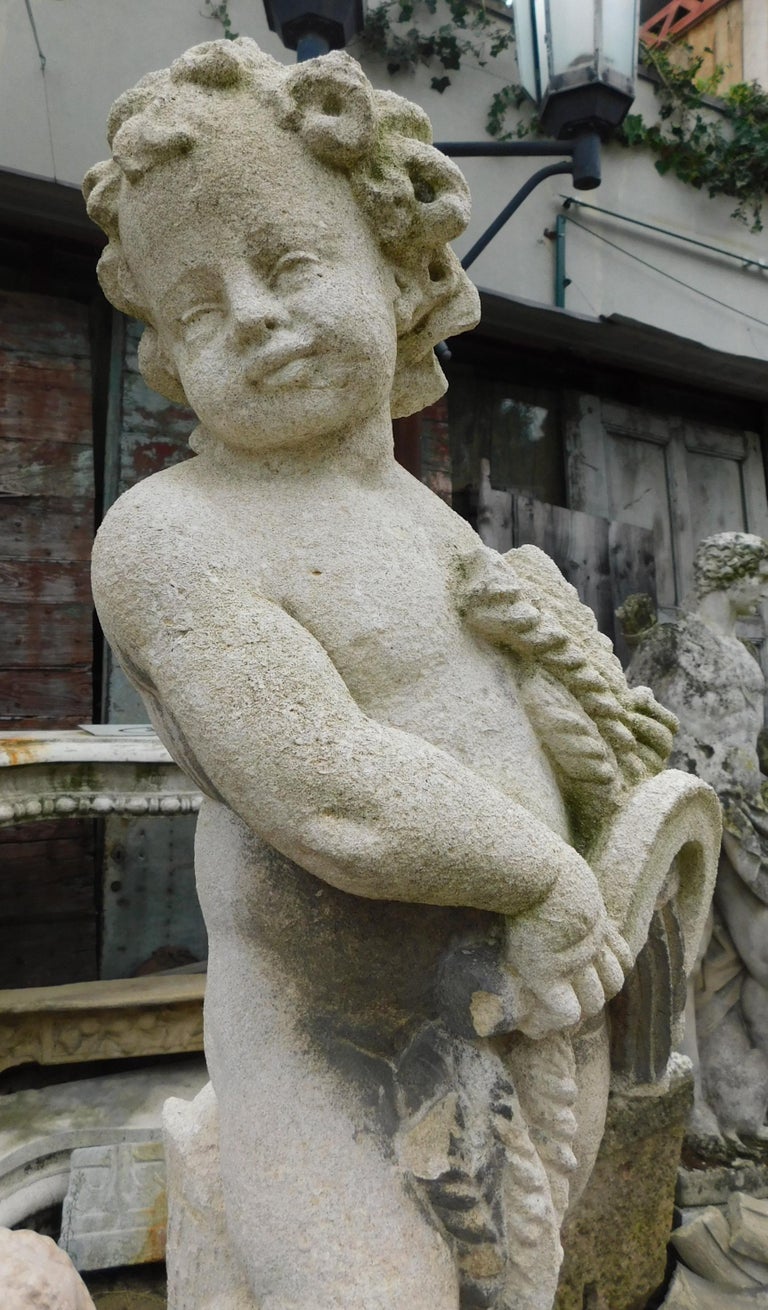 Set of 3 Putti in Compound Stone 'Cement', Early 20th Century, Italy at ...
