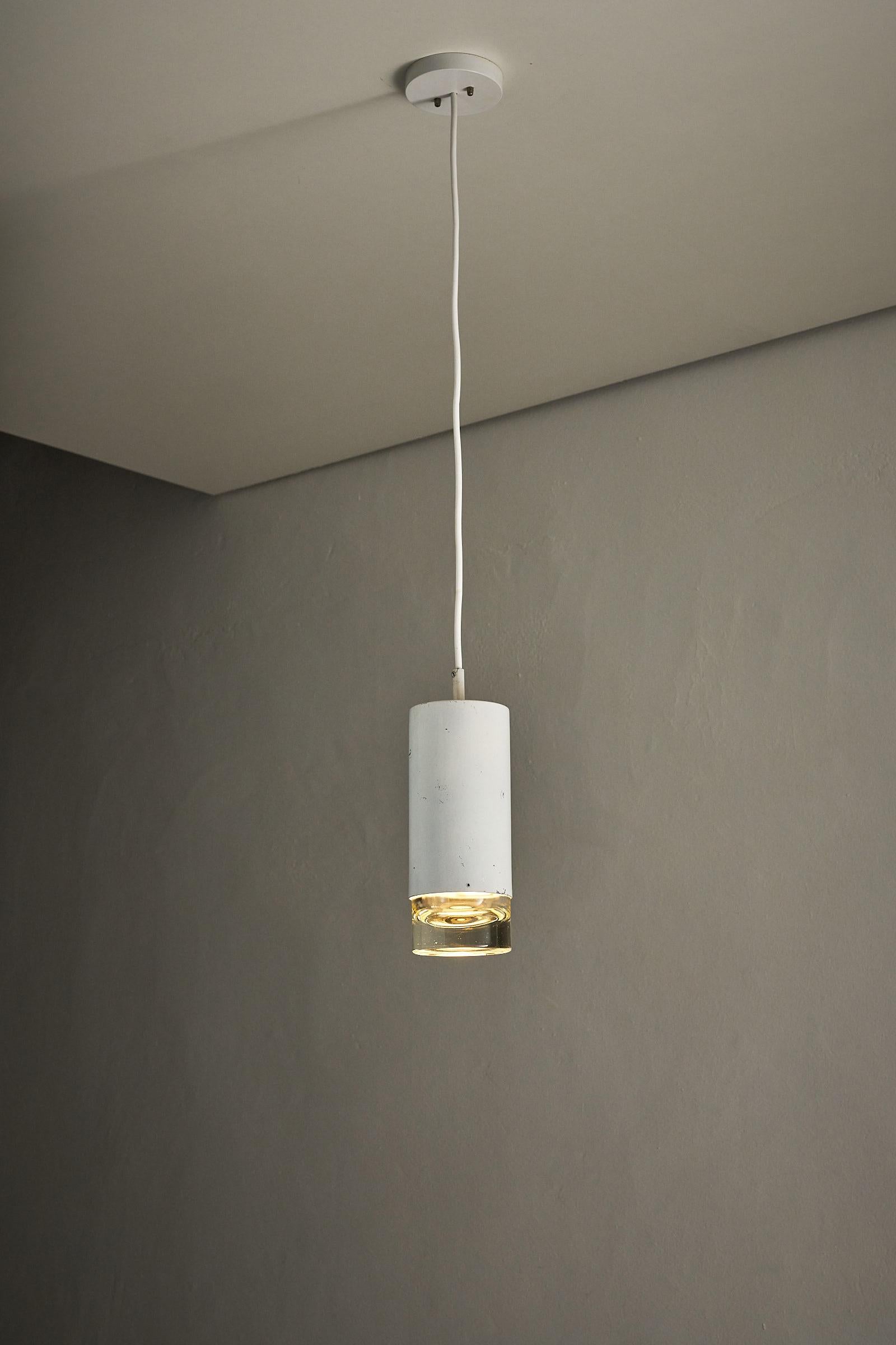 Minimalismo Set di 3 luci a cilindro e a sospensione RAAK Amsterdam White in vendita