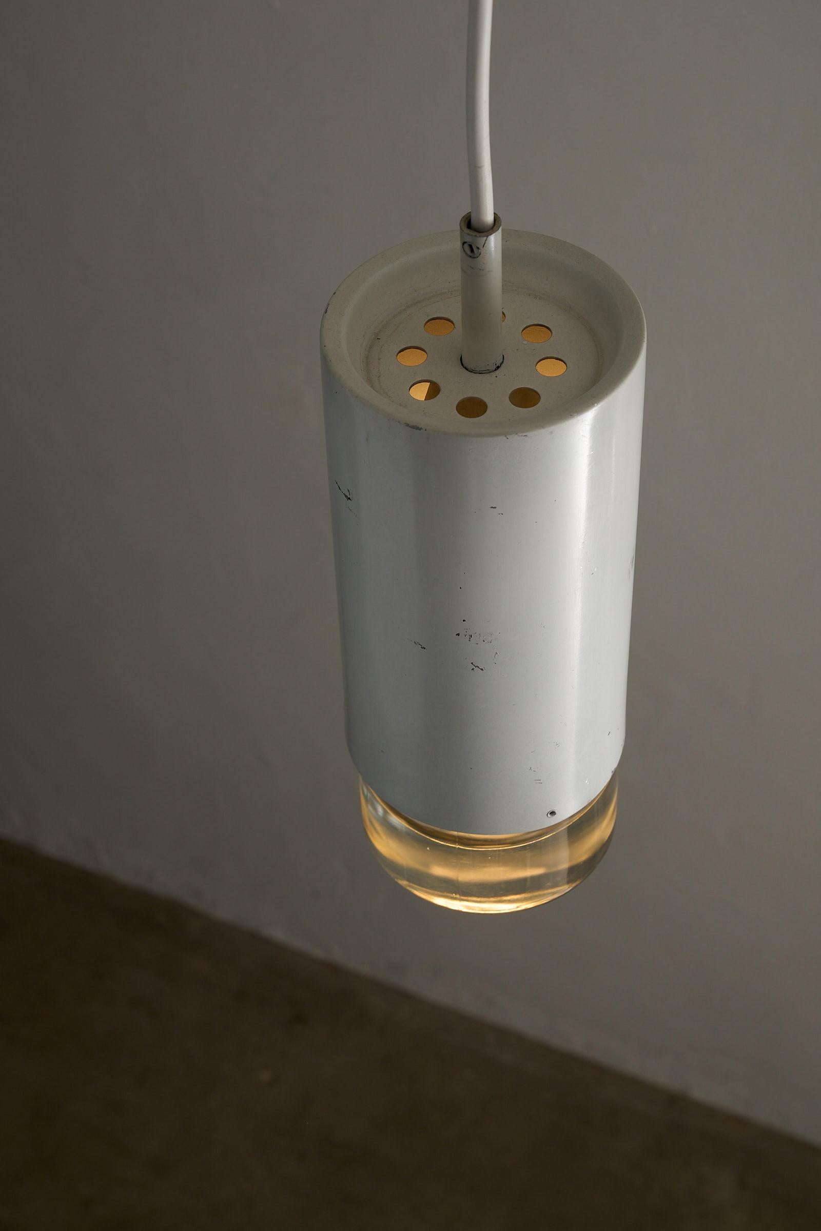 XX secolo Set di 3 luci a cilindro e a sospensione RAAK Amsterdam White in vendita