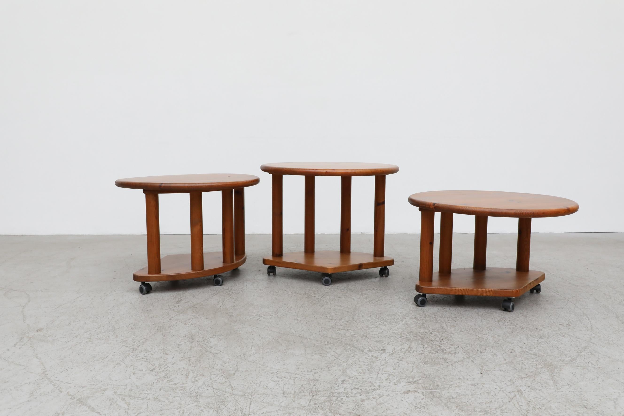 Set of 3 Rainer Daumiller 'Attr' Round Nesting Tables In Good Condition In Los Angeles, CA