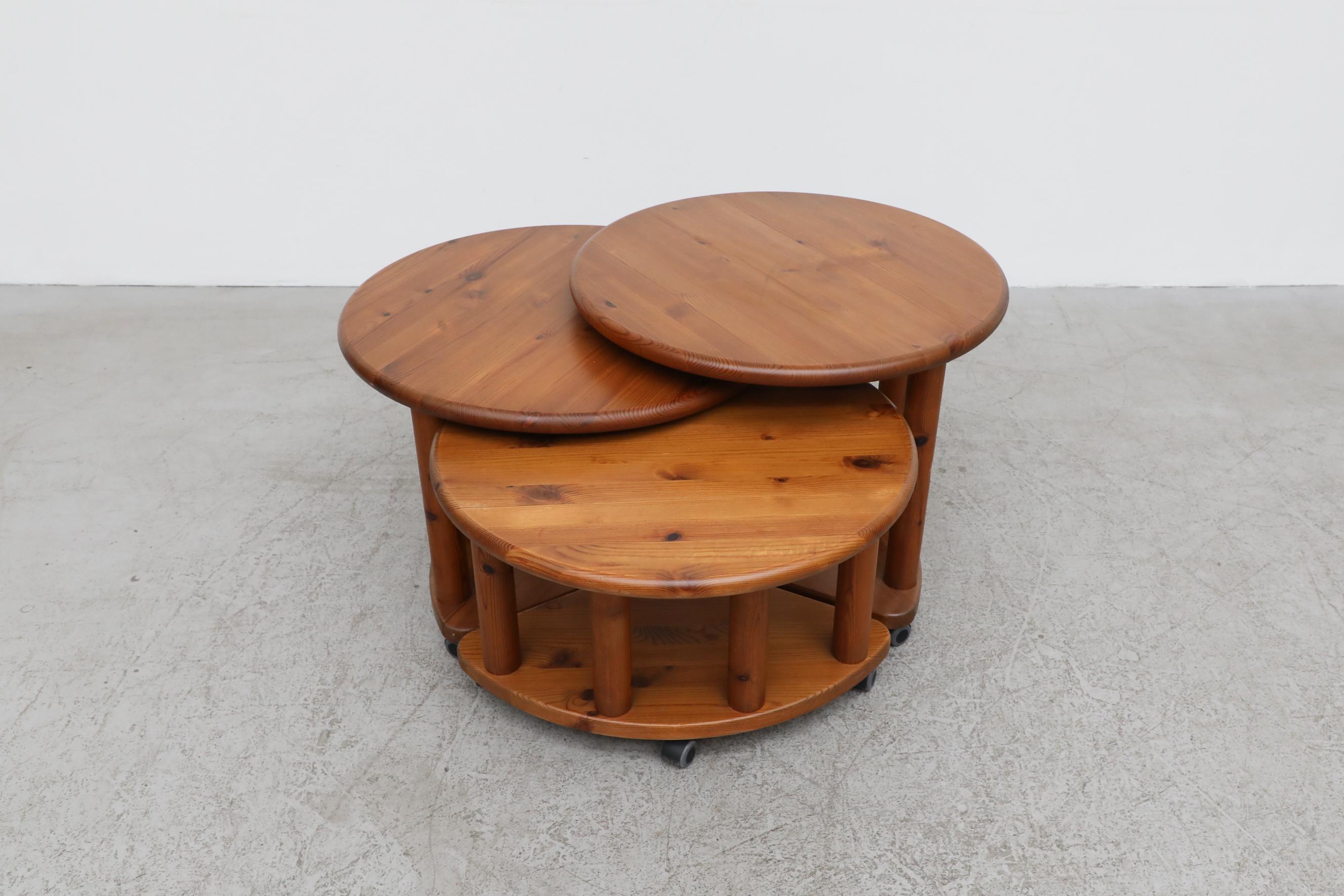 Set of 3 Rainer Daumiller 'Attr' Round Nesting Tables 1