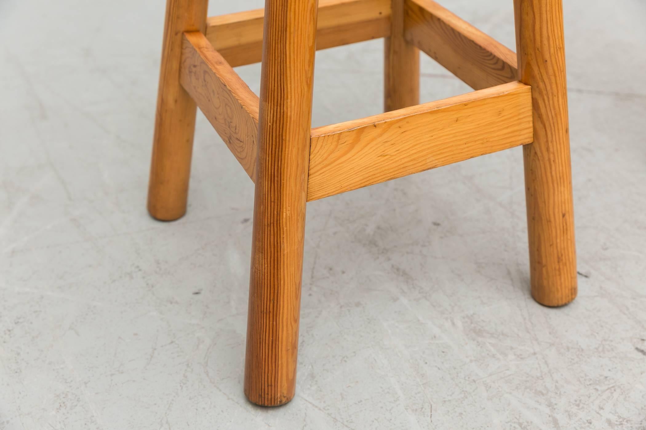 Wood Set of Three Rainer Daumiller Pine Bar Stools
