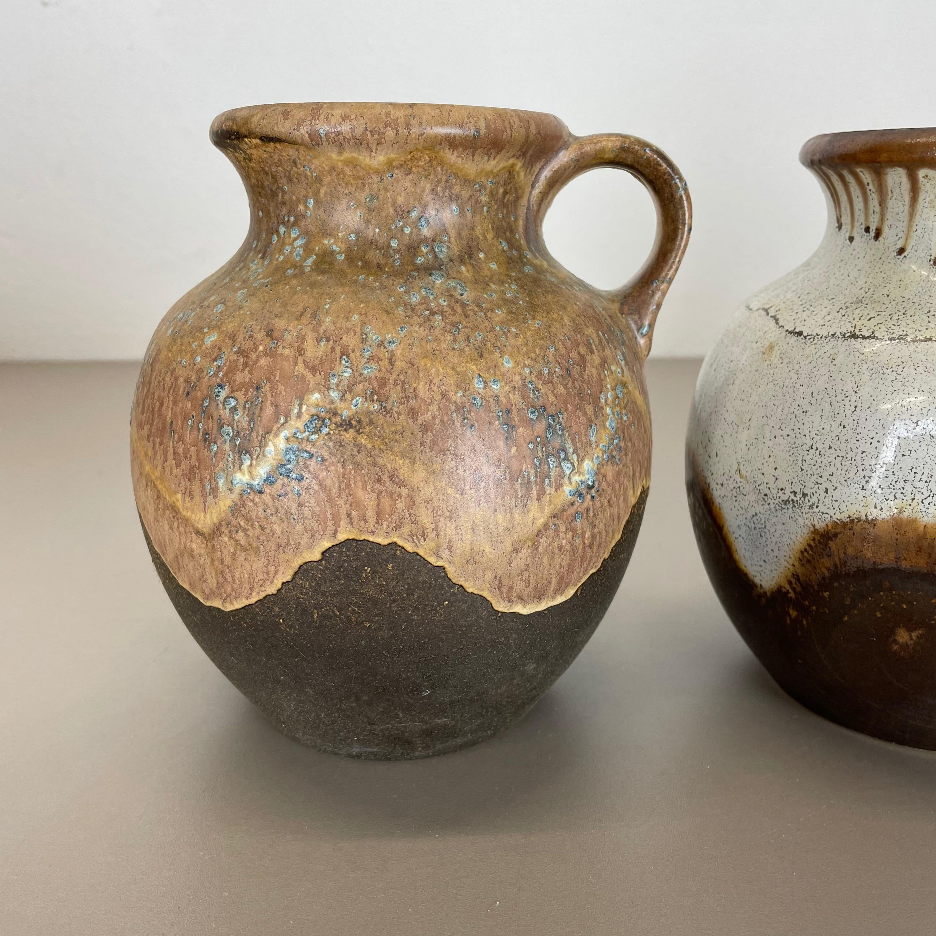 Tedesco Set di 3 rari vasi in ceramica 