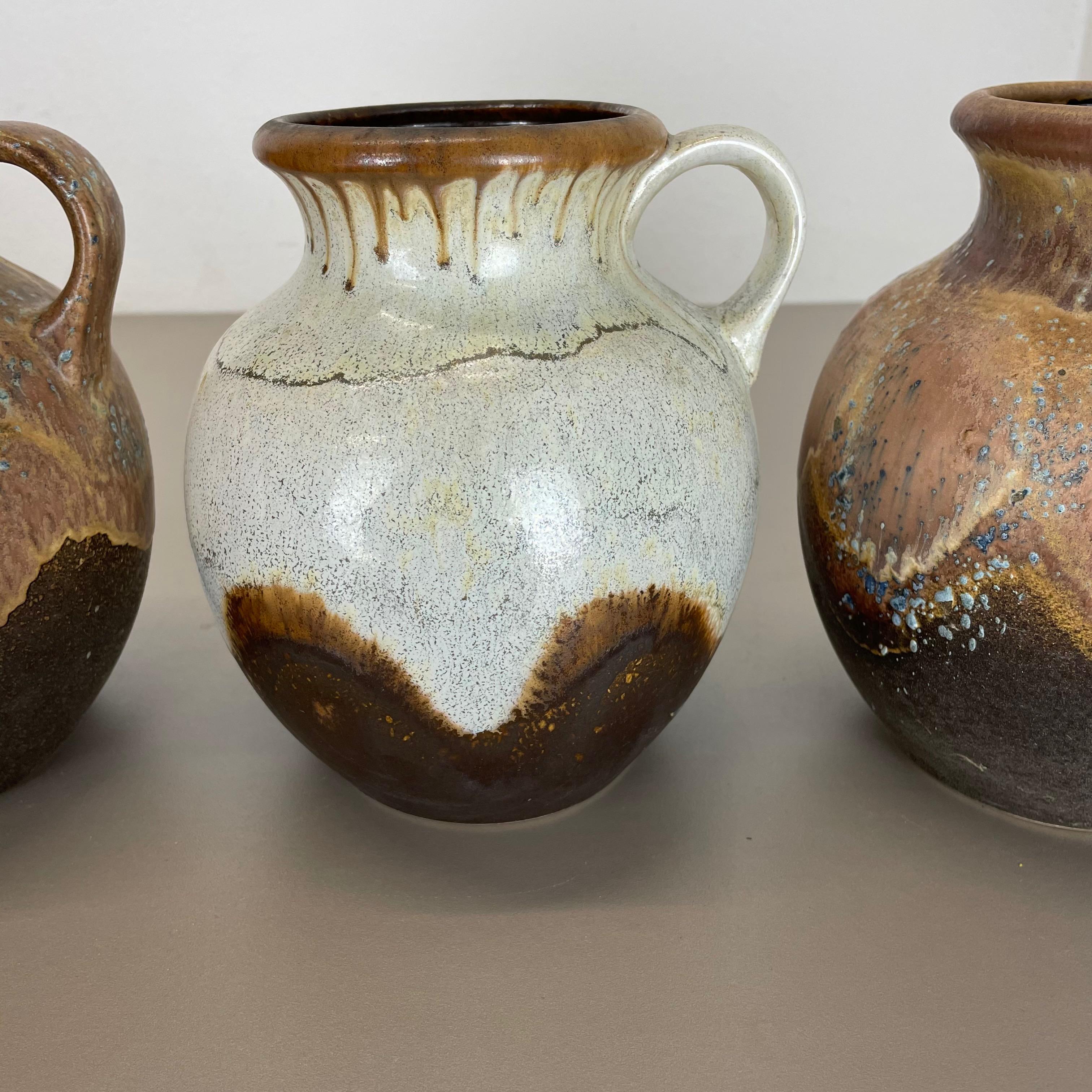 Ceramica Set di 3 rari vasi in ceramica 