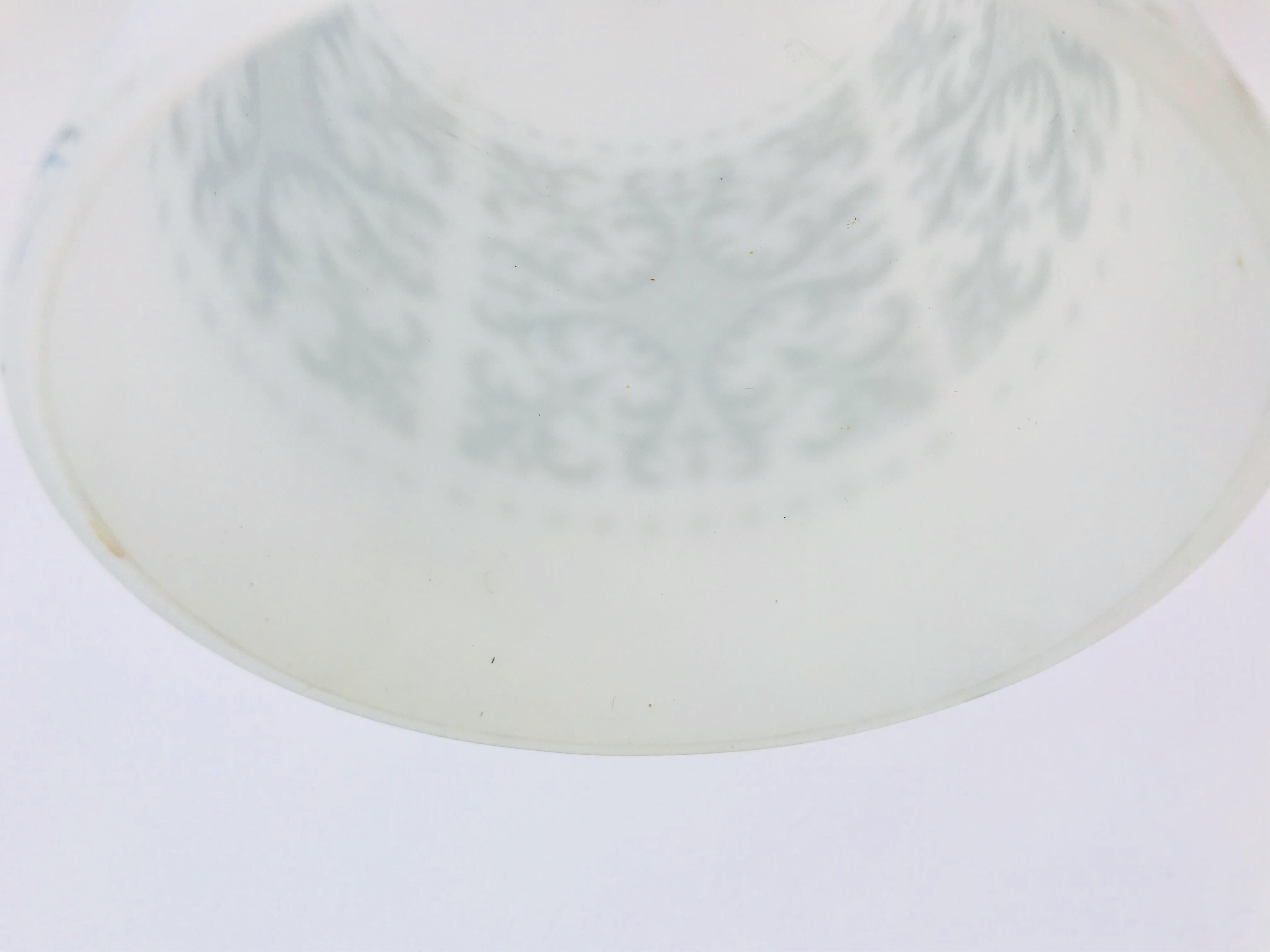 Set of 3 Rare Opaline Glass Pendant Lamps by Glashütte Limburg, 1960s For Sale 1