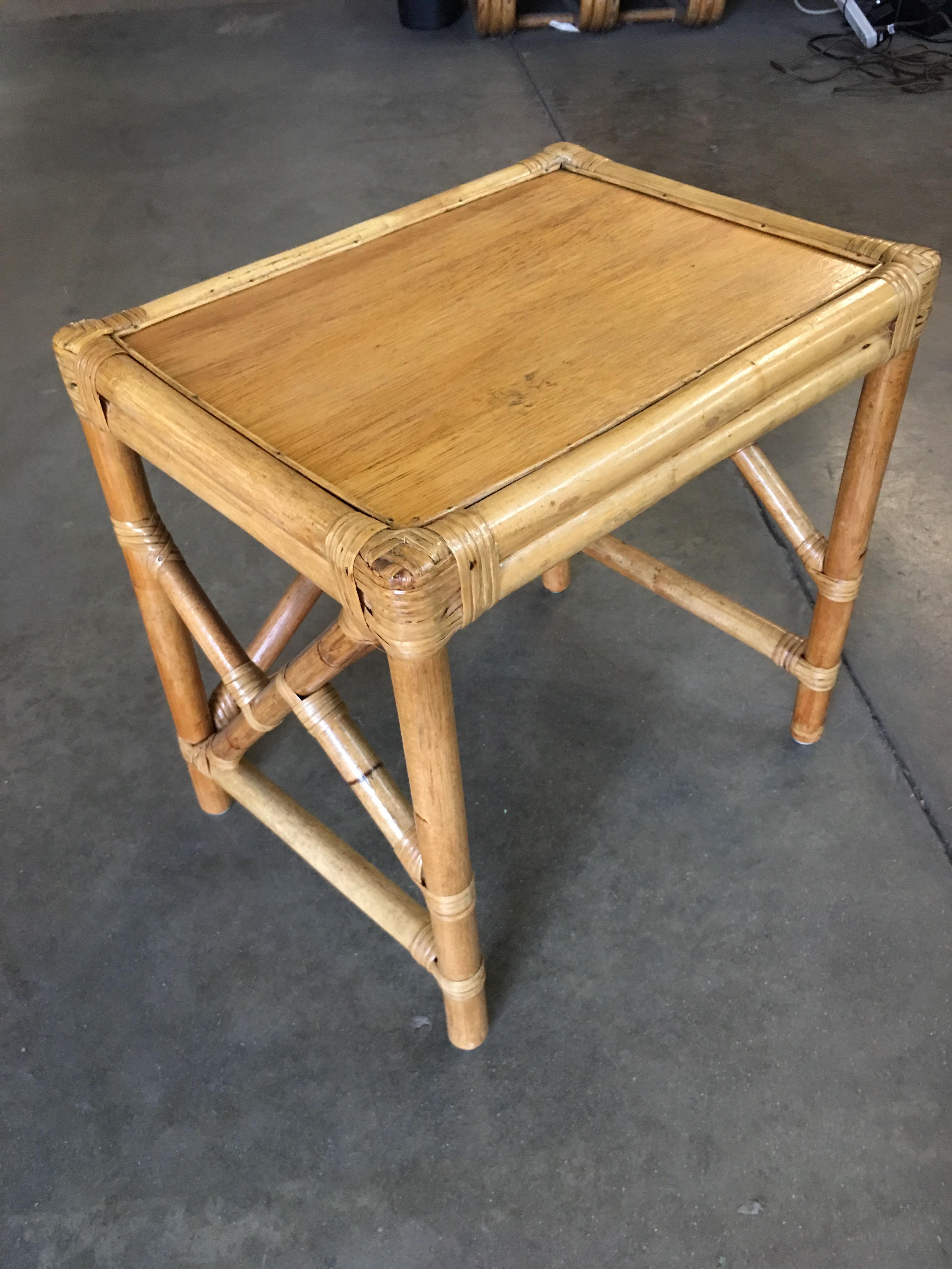 rattan nesting tables