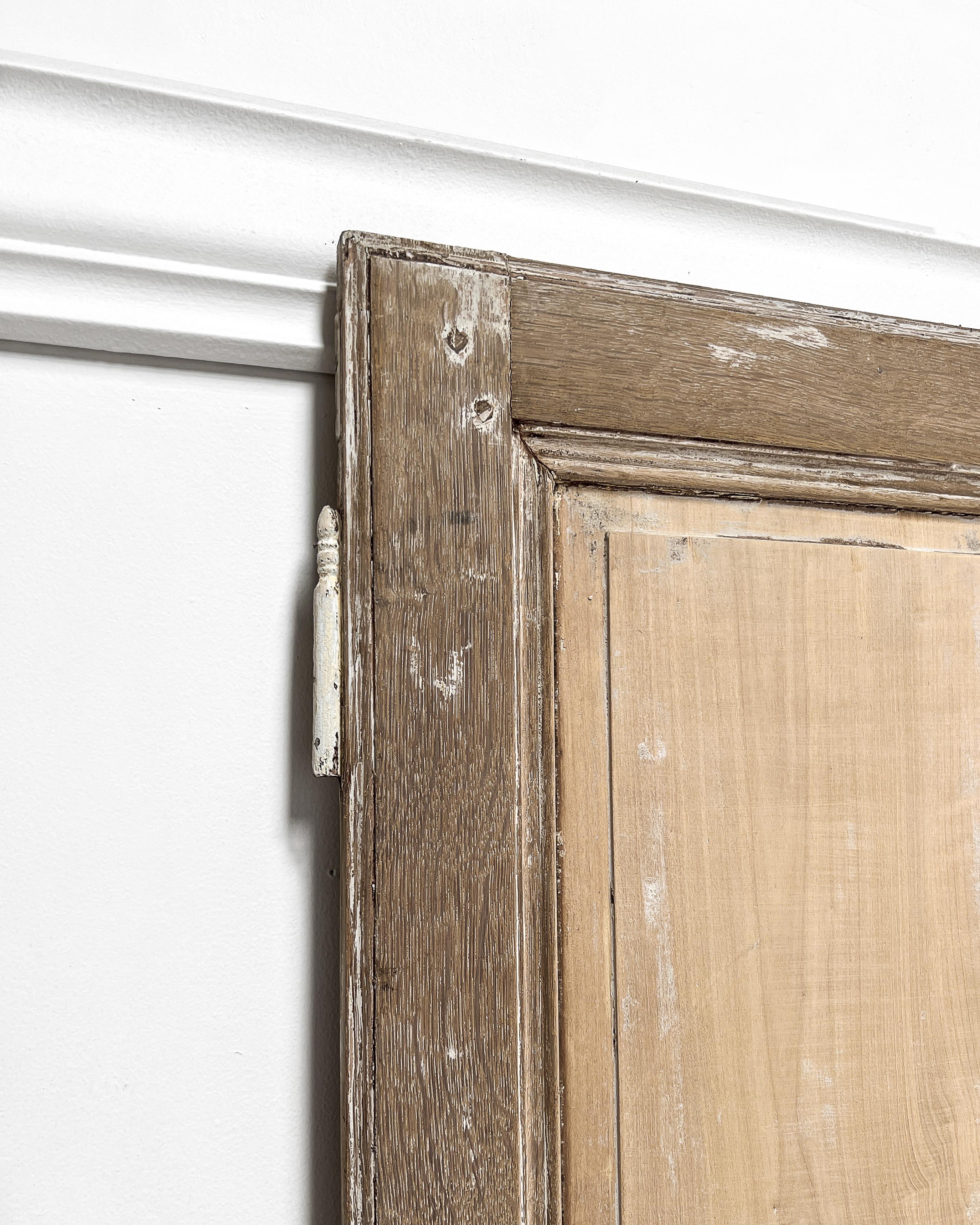 Oak Set of 3 Reclaimed 19th Century French Doors For Sale