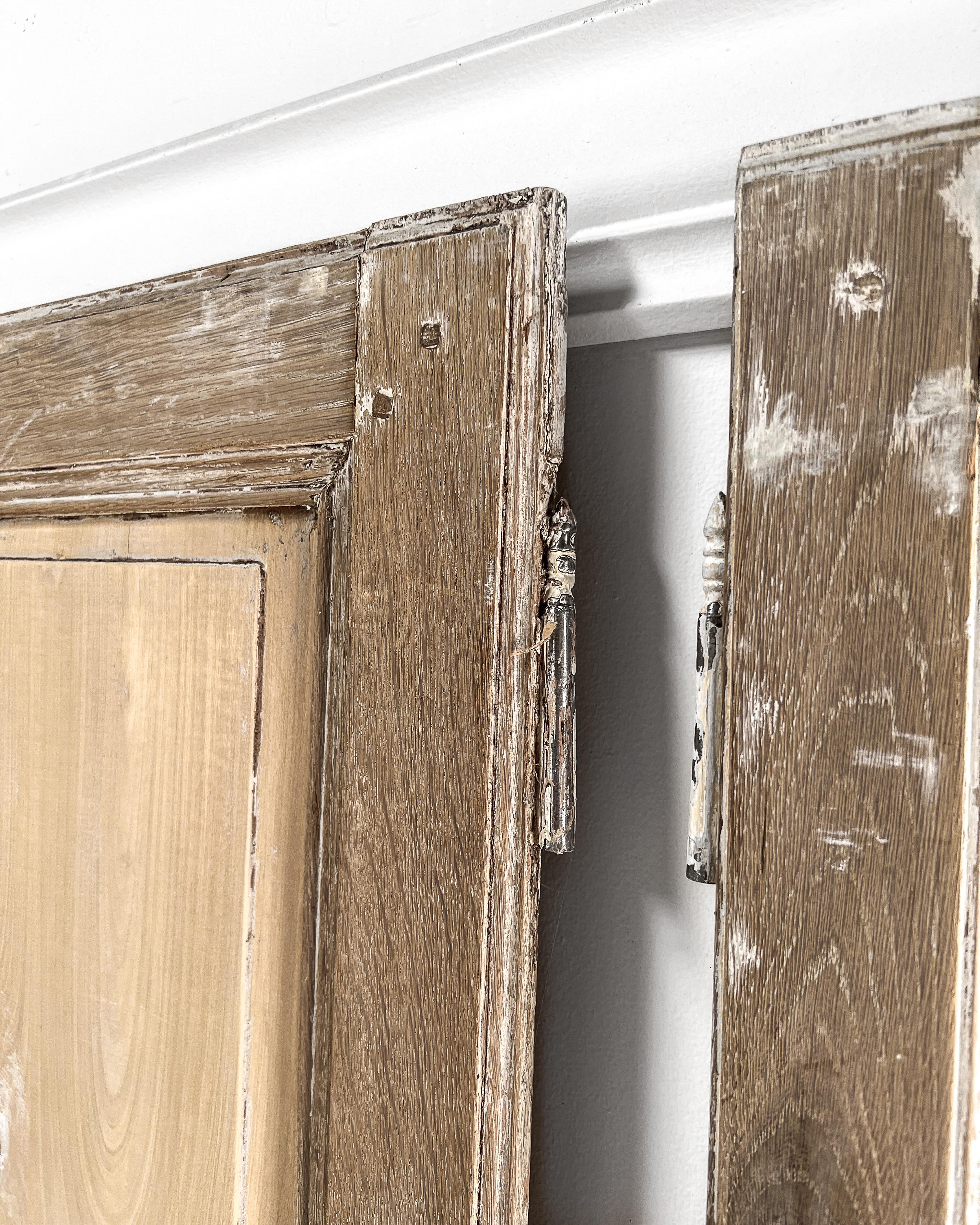 Set of 3 Reclaimed 19th Century French Doors For Sale 5
