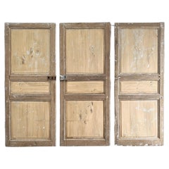 Set di 3 porte-finestre del XIX secolo recuperate
