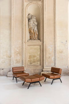 Set di 3 sedie da salotto "Reno" di Rito Valla per I.P.E., Italia, circa 1965