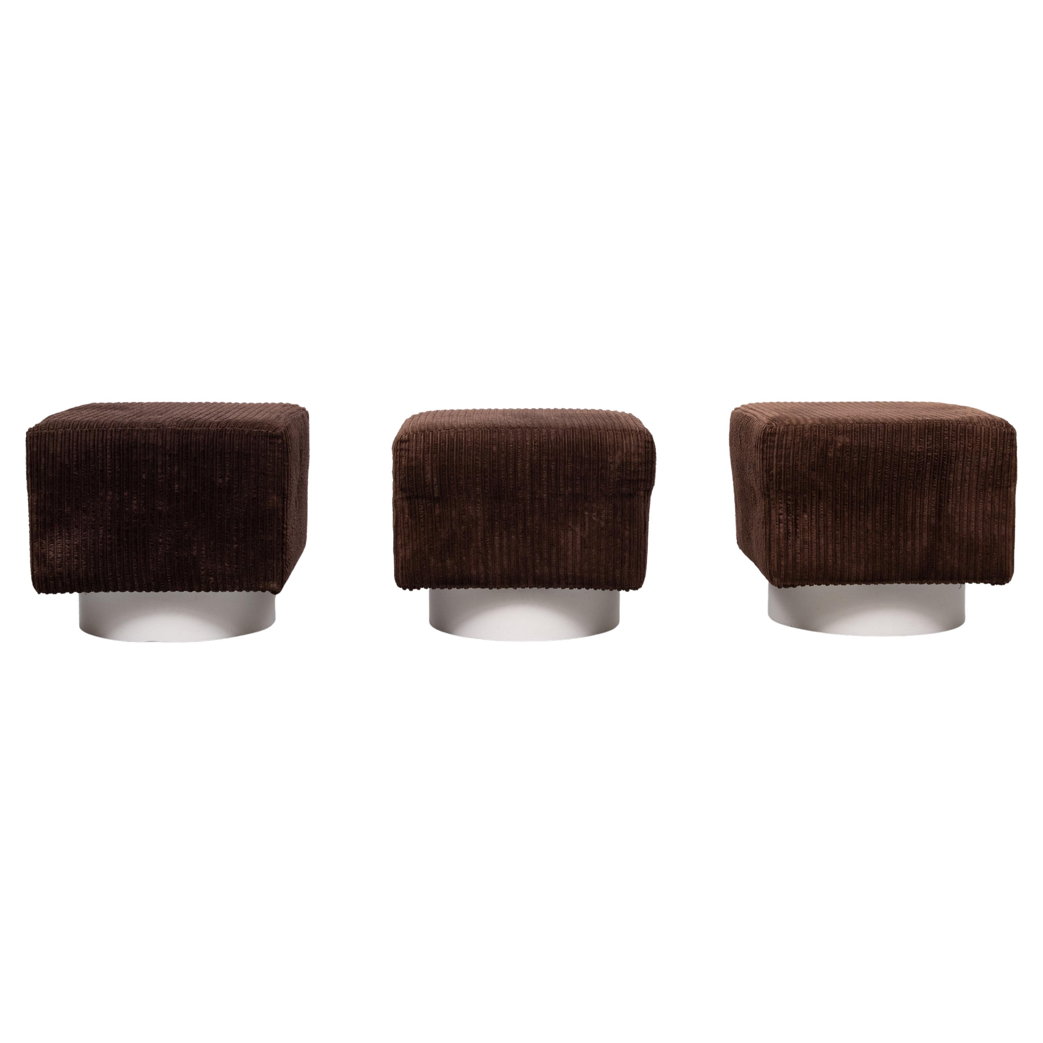 Set of 3 Ripcord stools Space Ace  1970s