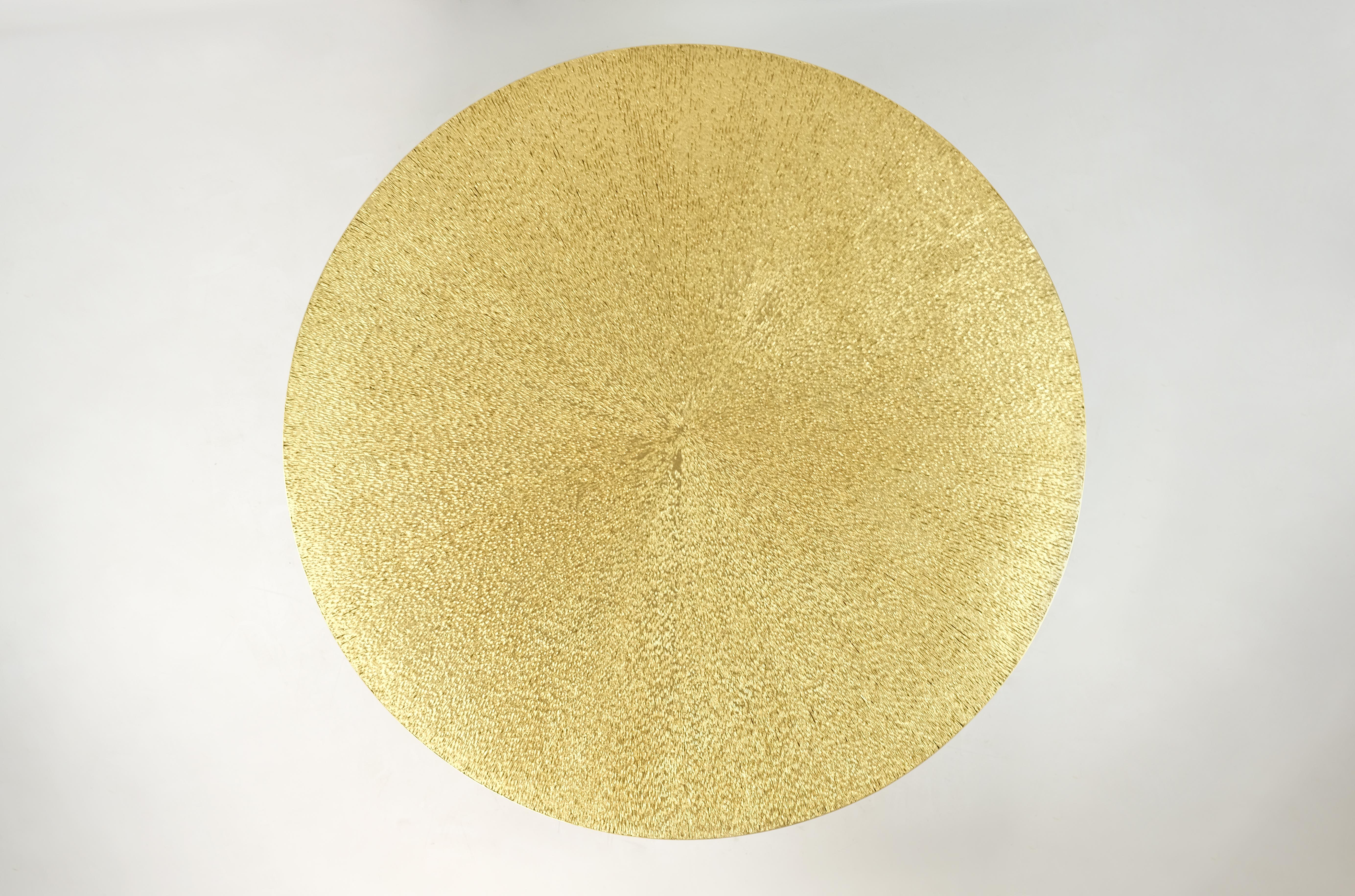 Hand-Crafted Set of 3 Round Coffee Tables by Ginger Brown For Sale