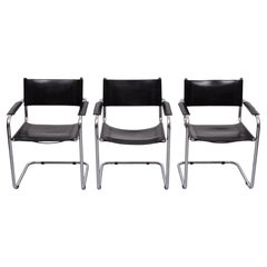 Lot de 4 fauteuils S34, conçus par Mart Stam, fabriqués en Italie dans les années 1970