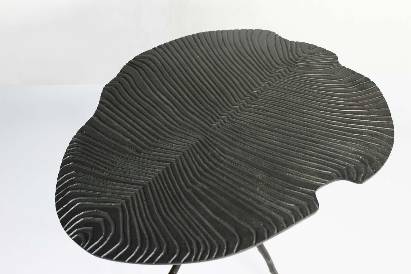 Set of 3 Sauvage Fossil Side Tables by Plumbum In New Condition For Sale In Geneve, CH