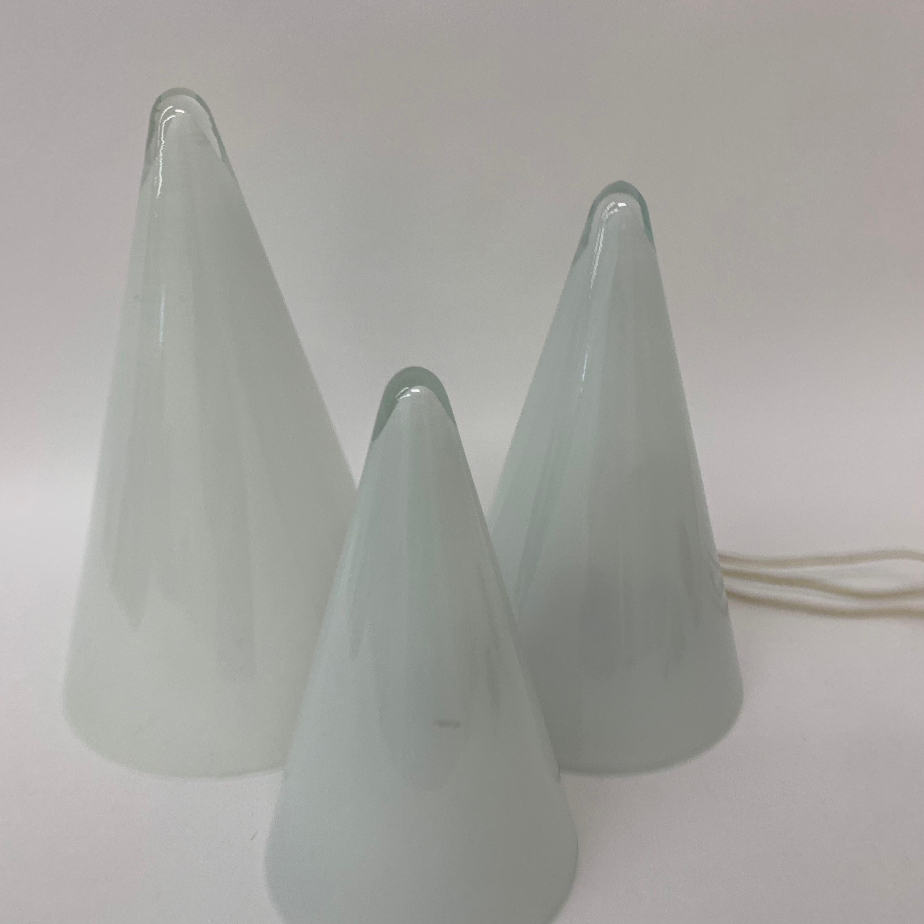 Juego de 3 lámparas de mesa Teepee de SCE, años 70, Francia en venta 4