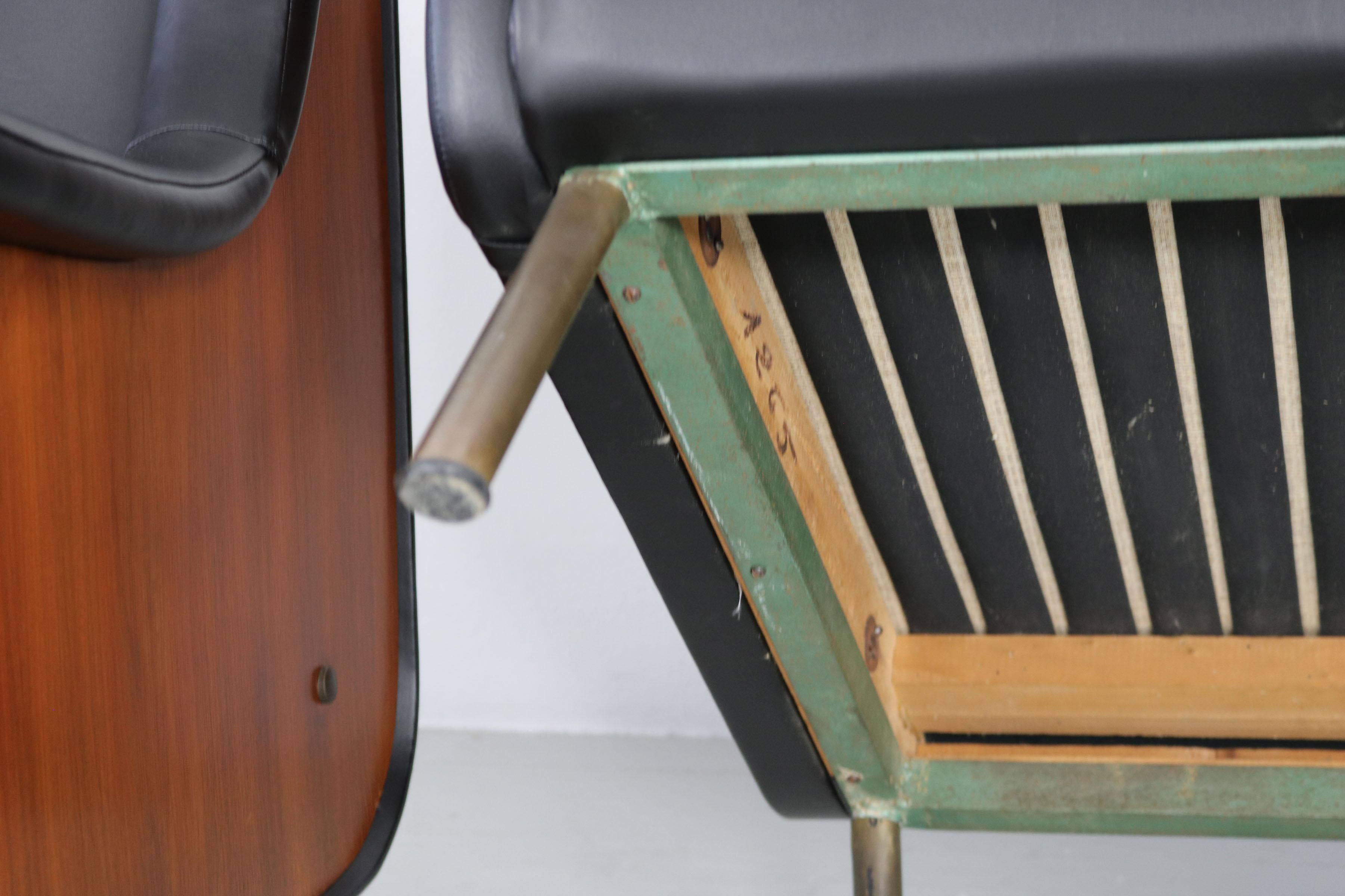  Ensemble de canapé à 3 places et deux fauteuils, Italie, Arflex, 1950 en vente 9