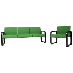 Set of 3-Seat Sofa and Armchair, Germany, 1970s