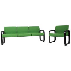 Set of 3-Seat Sofa and Armchair, Germany, 1970s Set of 3-Seat Sofa and Armchair, Germany, 1970s