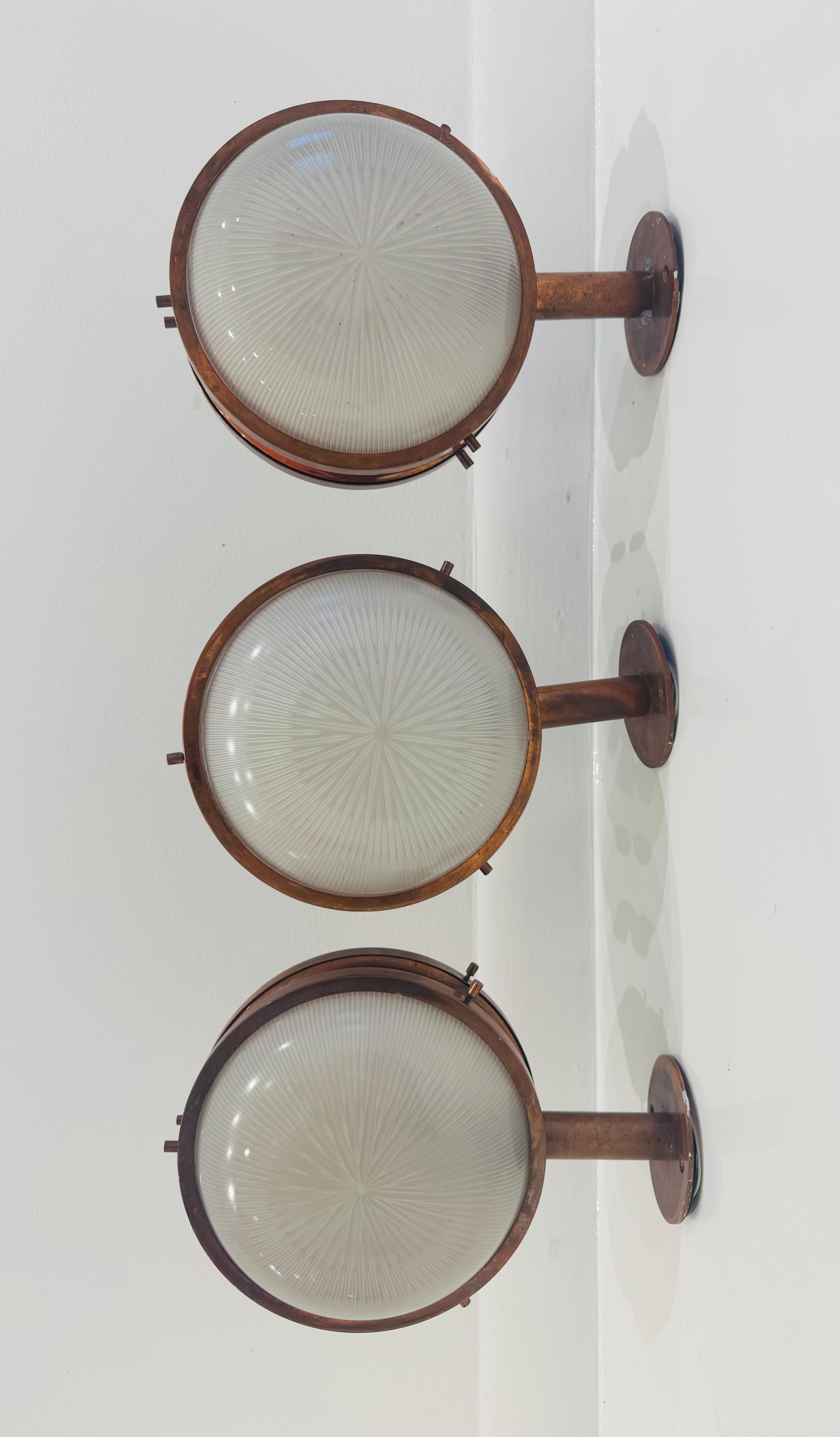 Set di 3 lampade Artemide 1960 di Sergio Mazza In condizioni buone in vendita a New York, NY