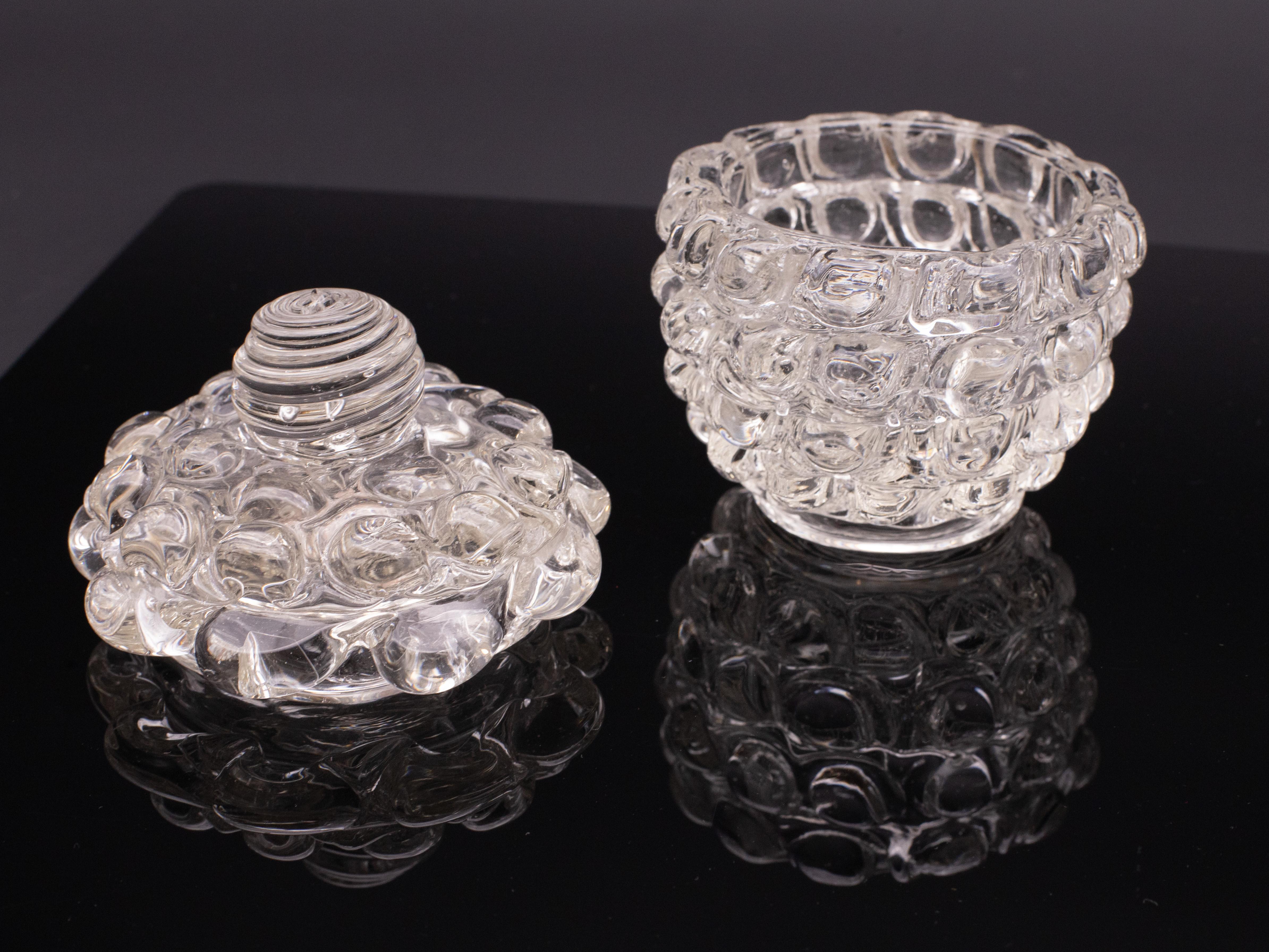 Set of 3 Series Lenti Vase Barovier & Toso Italy, Murano Glass, 1940s For Sale 7