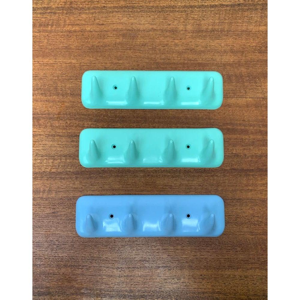 Italian Set of 3 Sesia Hook Bar Warderobe or Towel Holder from CM Brevettato, 1960s For Sale