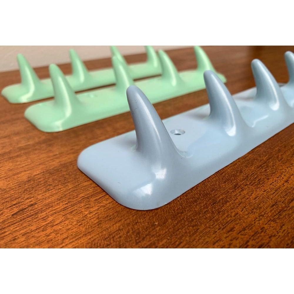 Plastic Set of 3 Sesia Hook Bar Warderobe or Towel Holder from CM Brevettato, 1960s For Sale