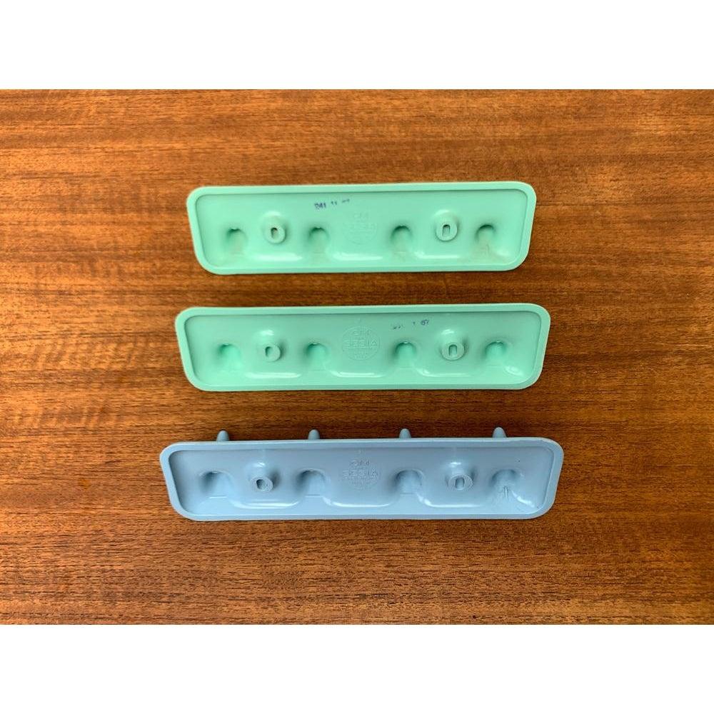 Set of 3 Sesia Hook Bar Warderobe or Towel Holder from CM Brevettato, 1960s For Sale 2