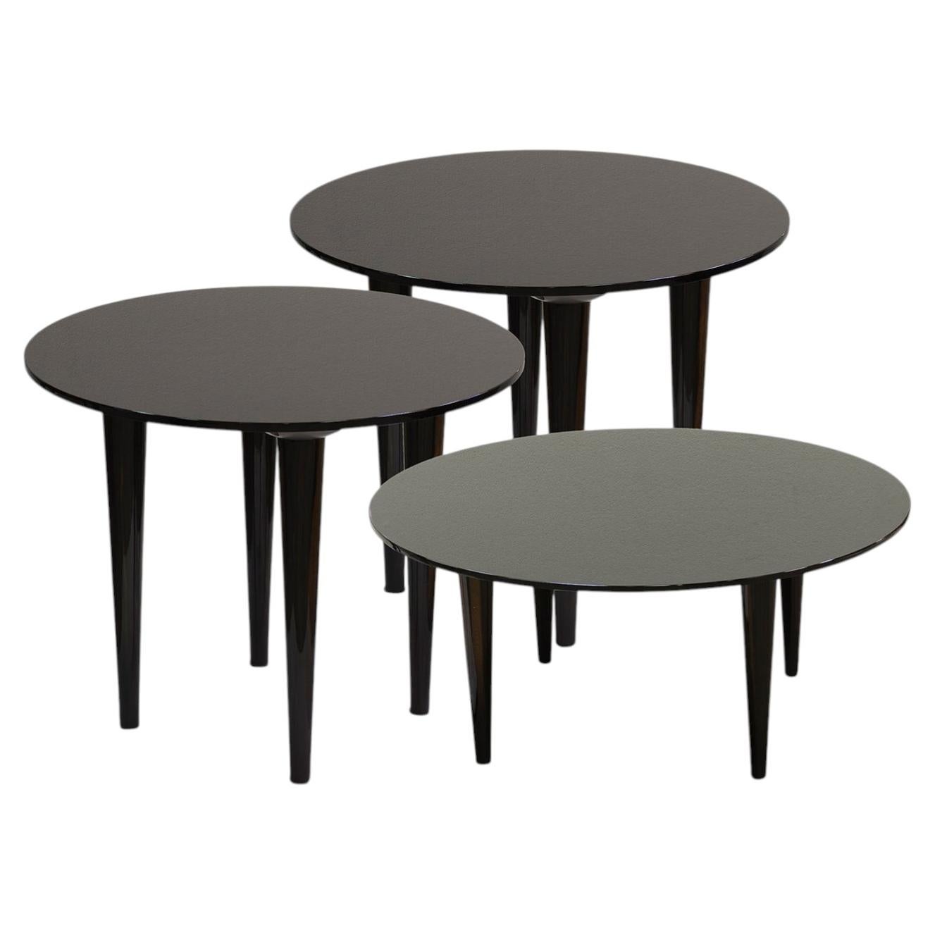 Set of 3 Sfumature di Luce Round Coffee Tables