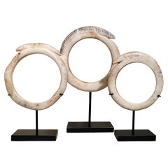 Juego de 3 pulseras de concha de Papúa Nueva Guinea