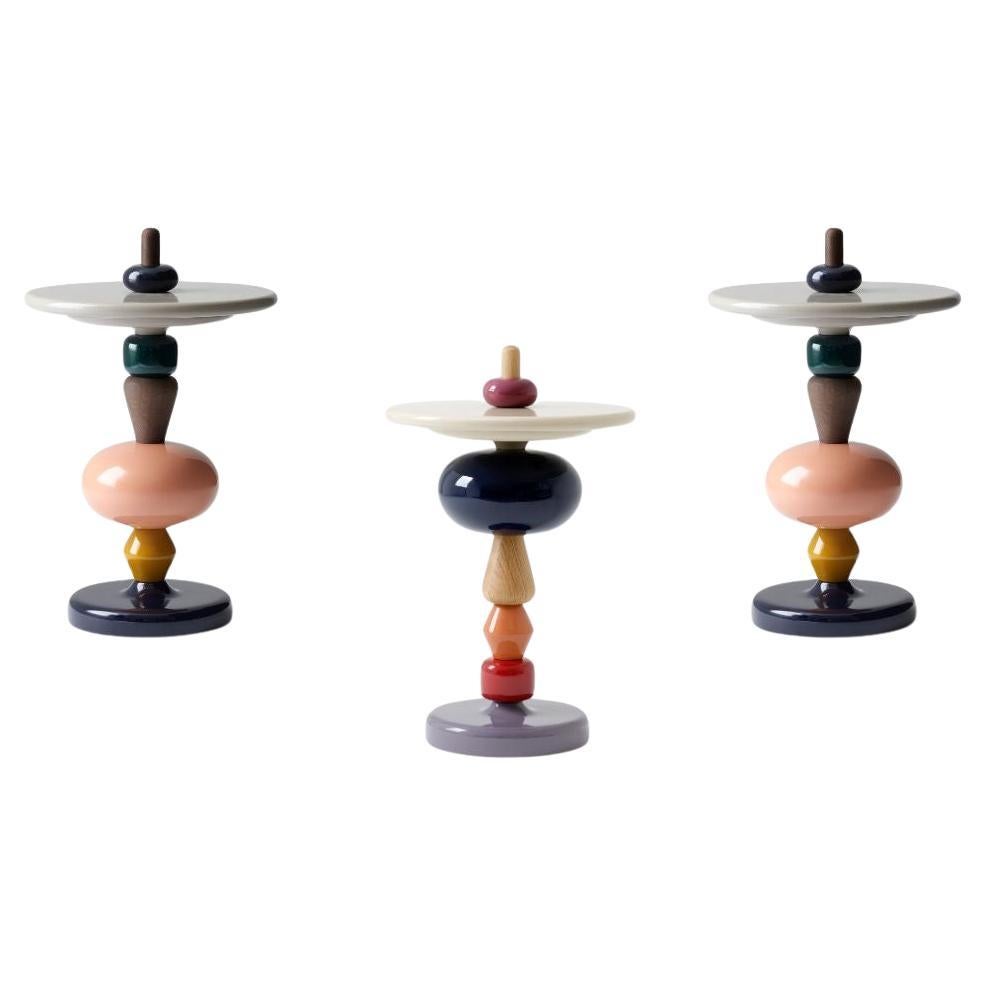Set of 3 Shuffle MH1(Array & 2Spectrum)Side Tables by Mia Hamborg for &Tradition For Sale