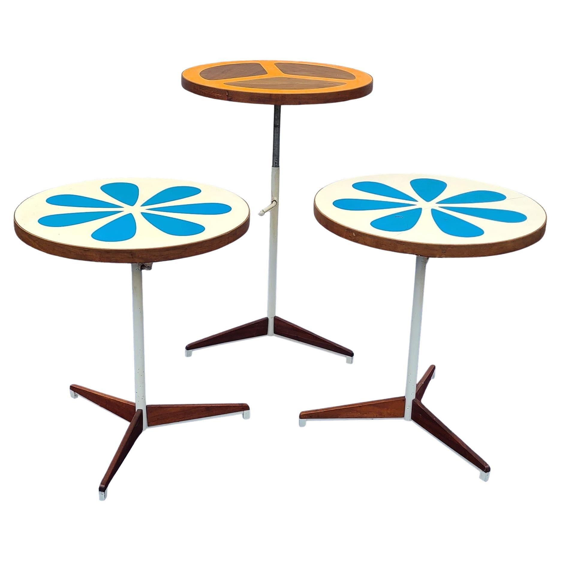 American Set of 3 Side Tables by Don Savage and Howard McNab for Peter Pepper Products