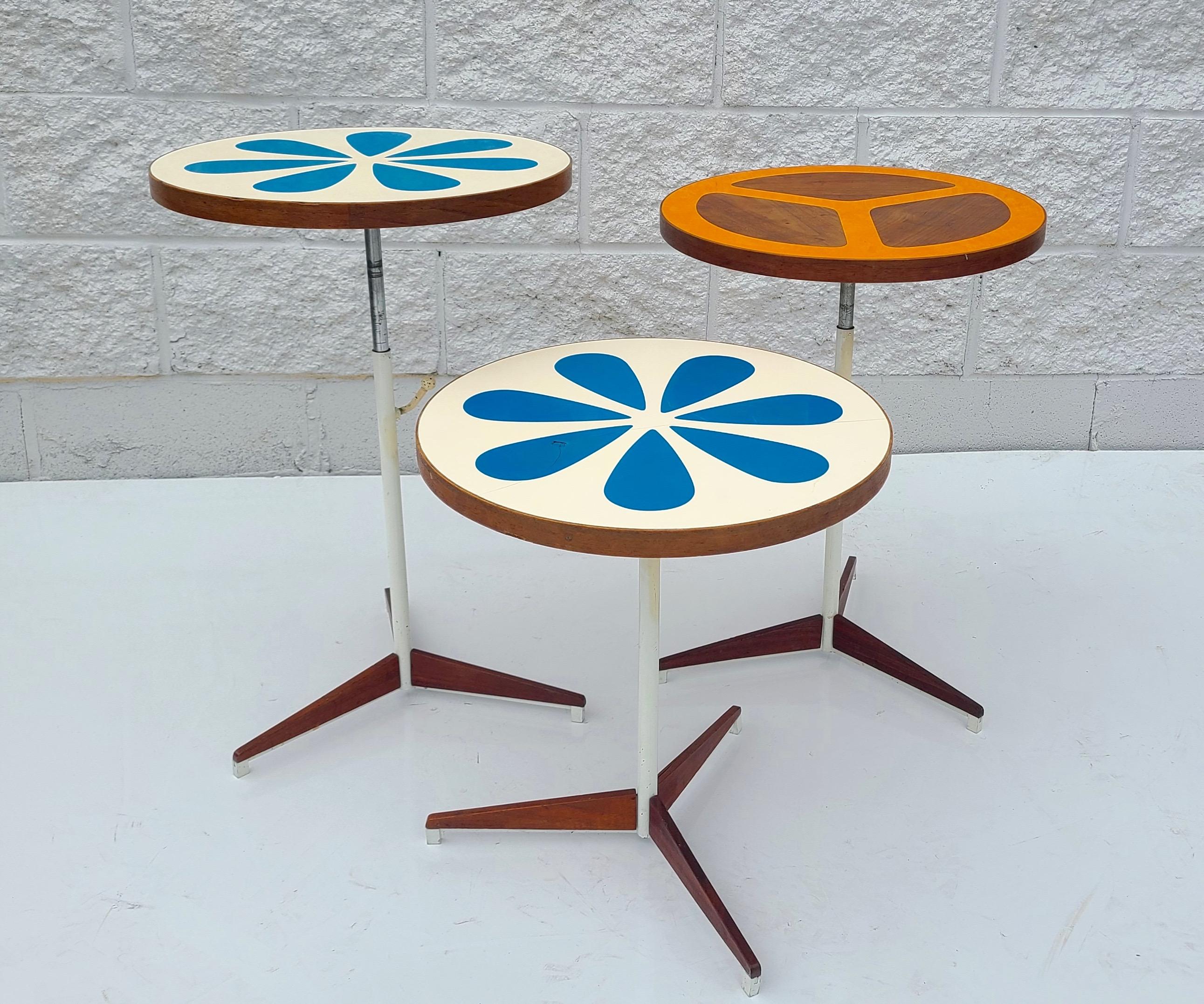 Set of 3 Side Tables by Don Savage and Howard McNab for Peter Pepper Products 1