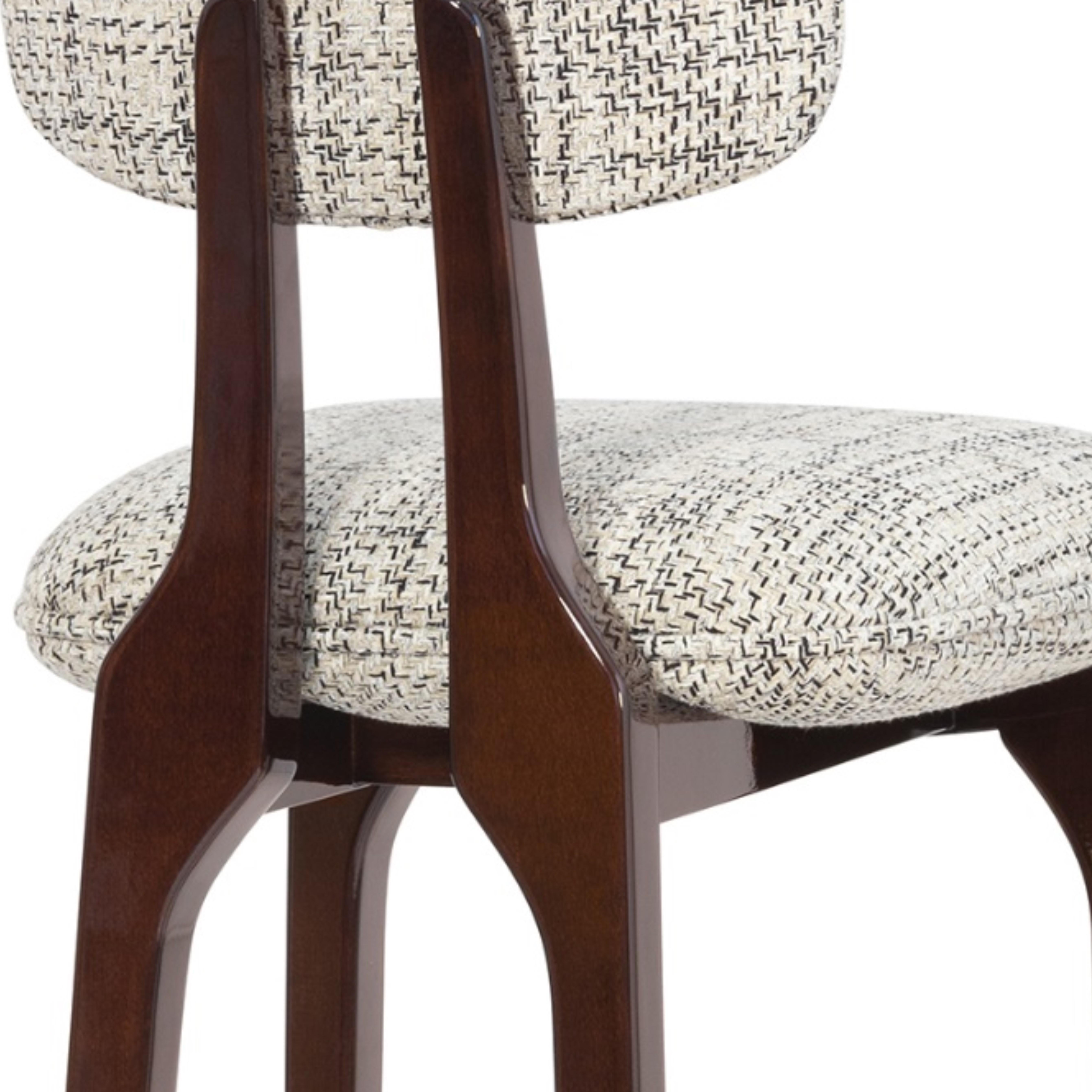 Contemporary Set of 3 Silhouette Bar Stool, Mix & Brass, Insidherland by Joana Santos Barbosa For Sale