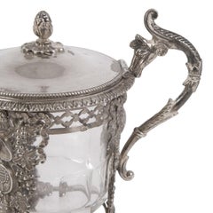 Set of 3 Silver Saltcellars and a Mustard Pot, Naudin L.N., France, 1819 - 1838