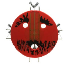 Juego de 3, Tamaño L Mesa de centro Triple Play en rojo, azul y amarillo by Gaetano Pesce