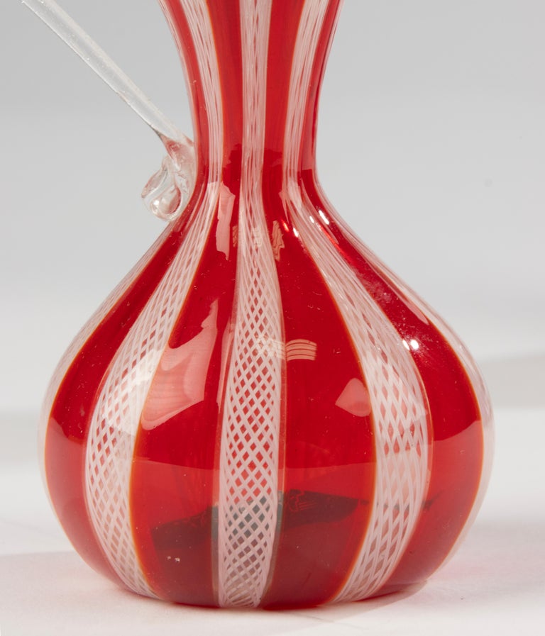 Vase en verre rouge 18x18x50 cm | Leroy Merlin