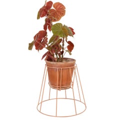 Set of 3 Small Dusty Peach Cibele Plant Stand by OK Design