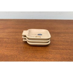 Set of 3 Small Mid-Century German Ceramic Stacking Ashtrays, 1960s