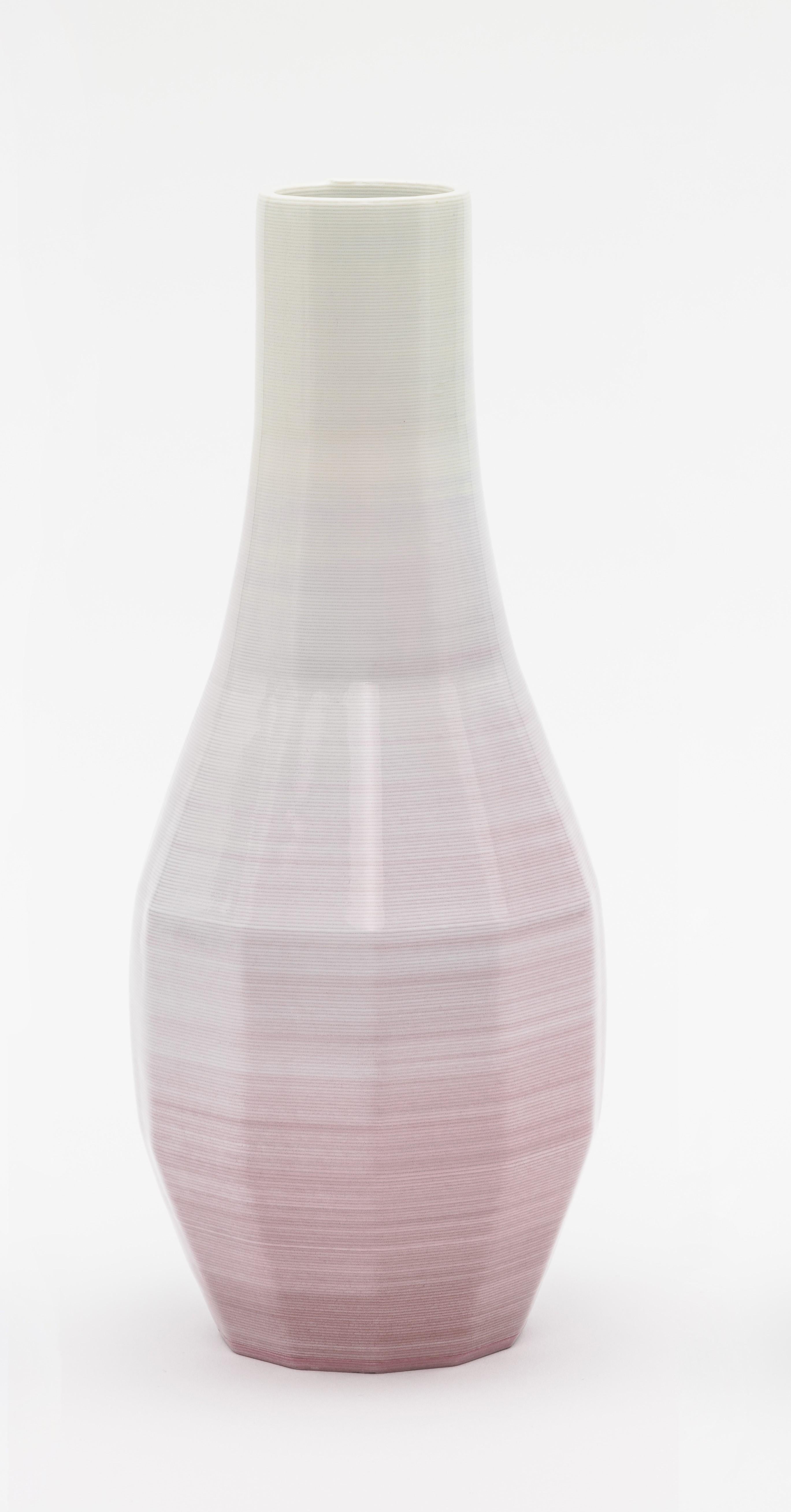 Contemporary Set of 3 Small Porcelain Gradient Vase by Philipp Aduatz