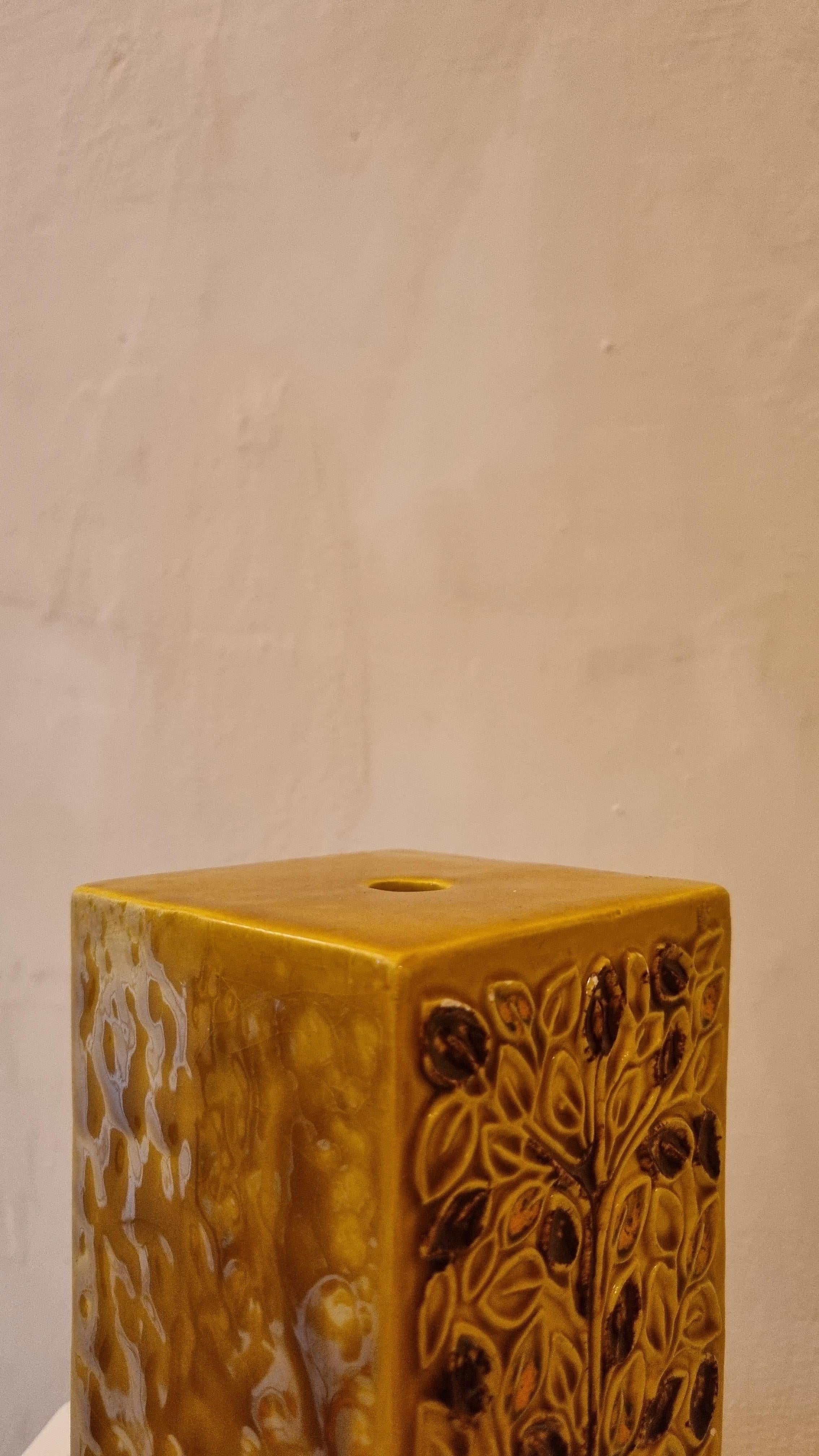 Smaltato Set of 3 small Vases  by Aldo Londi for  Ceramiche Bitossi Montelupo, 70s. in vendita