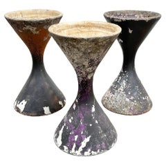 Set of 3 Small Willy Guhl Diabolo Planters for Eternit, Switzerland 1970s